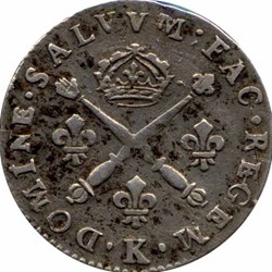 Dix Sols aux insignes 1707 K
