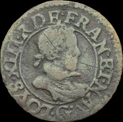 Louis XIII - Double Tournois de Poitiers Type 2 1620 - CGKL.412