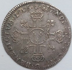 Douxième d'écu aux 8L type 2 1705 G