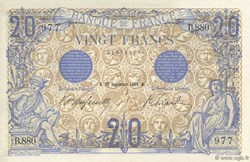 20 Francs Bleu