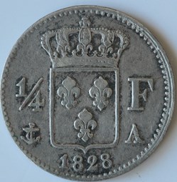 Charles X - 1/4 Franc - 1828 A