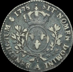 Cinquième d'écu aux lauriers 1778 A