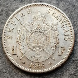Napoléon III - 1 Franc Tête laurée - 1853 A