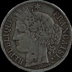 5 Francs Cérès - 1850 A