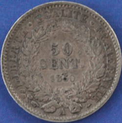 50 Centimes Cérès - 1850 A