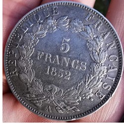 5 Francs Louis-Napoléon Bonaparte - 1852 A