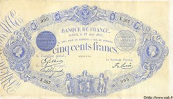 500 Francs type 1863 - Indices noirs modifiés
