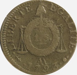 Sol aux balances République Françoise 1793 Metz