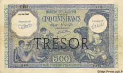 500 Francs Alégrie surchargé