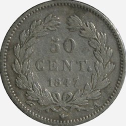 Louis-Philippe 1er - 50 centimes - 1847 A