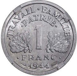 Un Franc Francisque légère - 1944