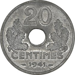 Vingt Centimes Etat Français