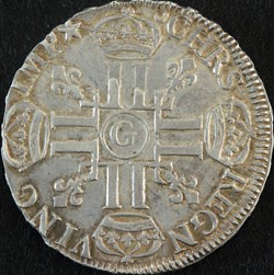 Demi écu aux 8L 1691 G