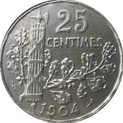Vingt-Cinq Centimes Patey - Type 2