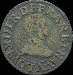 Louis XIII - Double Tournois de Paris Type 1 1612 - CGKL.386