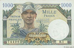 1000 Francs Trésor Francais