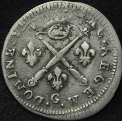 Cinq Sols aux insignes 1702 G