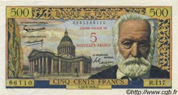 5 Nouveaux Francs sur 500 Francs
