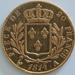Louis XVIII - 20 Francs Buste Habillé