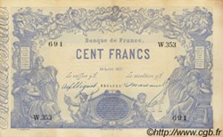 100 francs type 1862 - Indices noirs