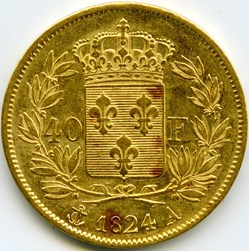 Charles X - 40 Francs - Type 1