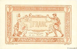 1 Franc Trésorerie aux armées 1917