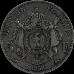 Napoléon III - 5 Francs Tête nue - 1856 A