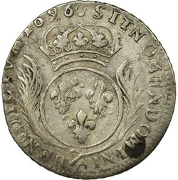 Douxième d'écu aux palmes 1696 G