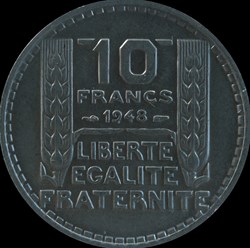 Dix Francs Turin - Petite tête