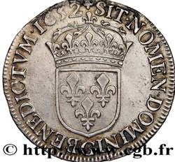 Demi écu à la mèche longue 1652 G