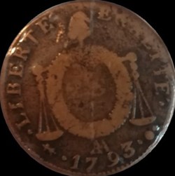 2 Sols aux balances 1793 Metz