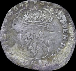 Quinzain aux 8L réformé et contramarqué 1695 G
