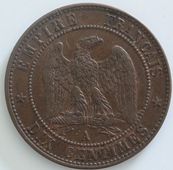 Napoléon III - 10 Centimes Tête laurée - 1863 A