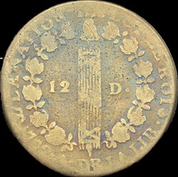 Constitution - 12 Deniers François 1792 Toulouse