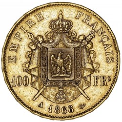 Napoléon III - 100 francs Tête laurée