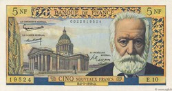 5 Nouveaux Francs Victor Hugo