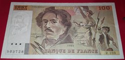 100 Francs Delacroix modifié