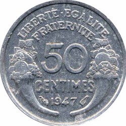 Cinquante Centimes Morlon Aluminium