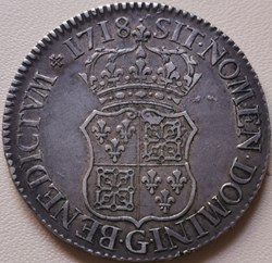 Ecu de France-Navarre 1718 G