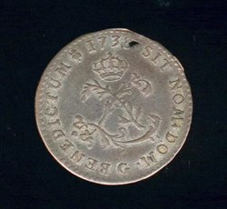Double sol de billon 1738 G