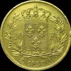 Charles X - 40 Francs Type 2 - 1830 A