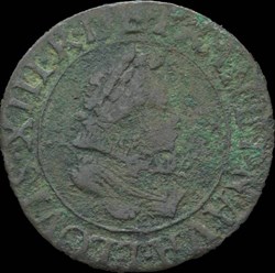 Louis XIII - Double Tournois de Nantes Type 2 1613 - CGKL.378
