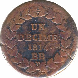 Décime 1814 - Strasbourg