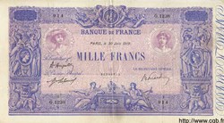 1000 Francs Bleu et rose