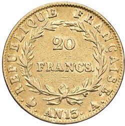 Napoléon Ier - 20 Francs Tête nue - Calendrier Révolutionnaire