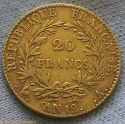 20 Francs - An 12 A