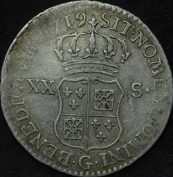 XX Sols de France-Navarre 1719 G