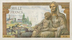1000 Francs Déesse Déméter
