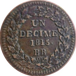 Décime - 1815 - Strasbourg