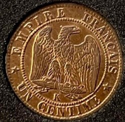 Un Centime Tête laurée - 1862 A